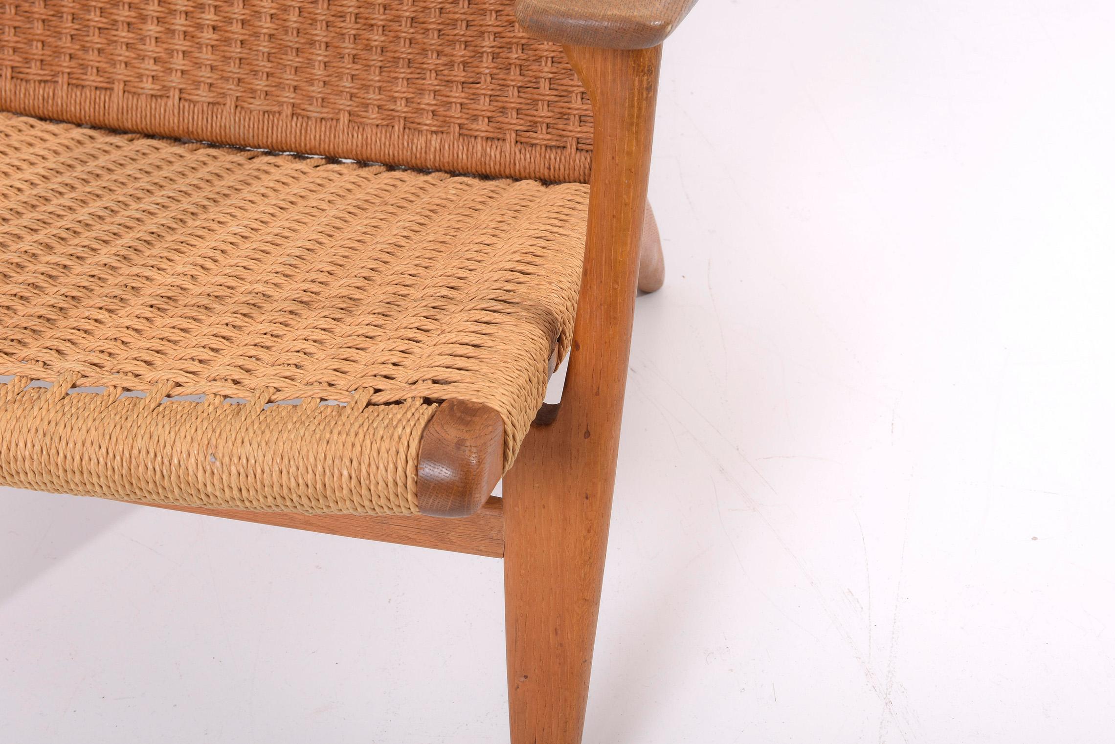Pair of Early Hans J. Wegner Easy Chairs “CH 25” for Carl Hansen 8