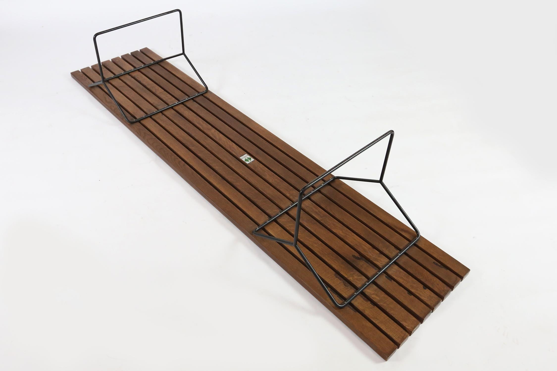 Pair of Early Harry Bertoia Wooden Benches for Knoll International, circa 1960 For Sale 3