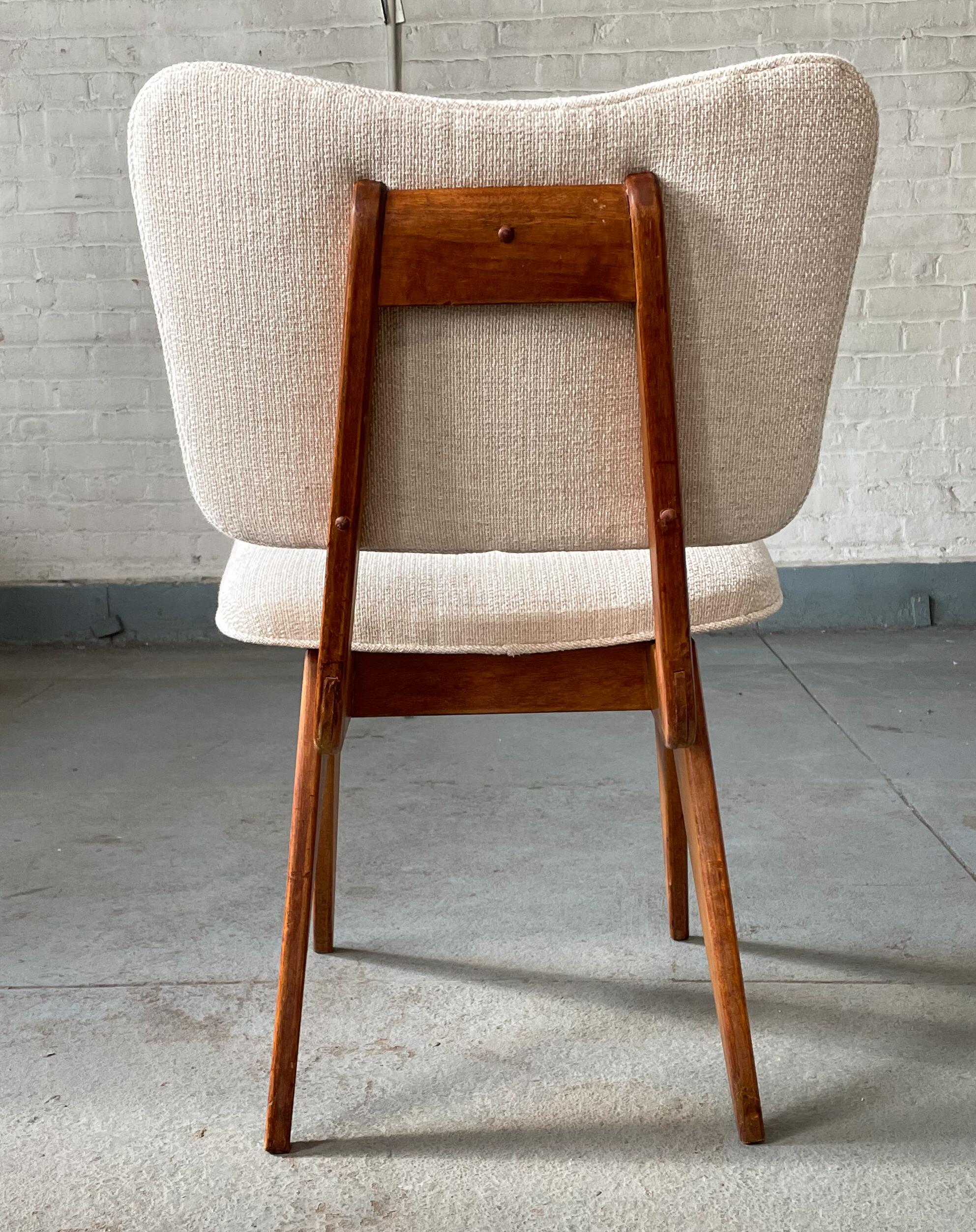 Single Early Jens Risom Chair for His Own Company 3