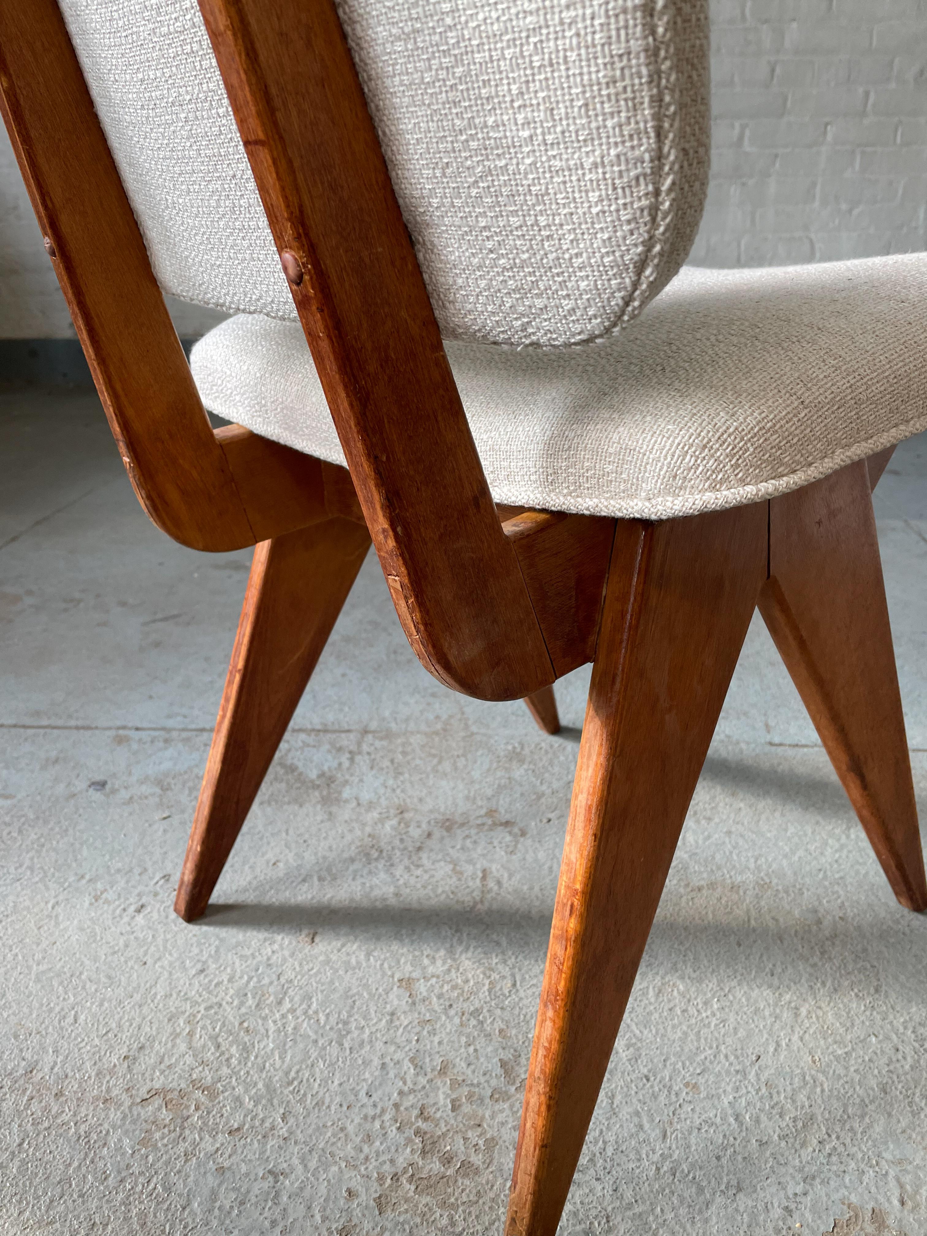 Single Early Jens Risom Chair for His Own Company 4