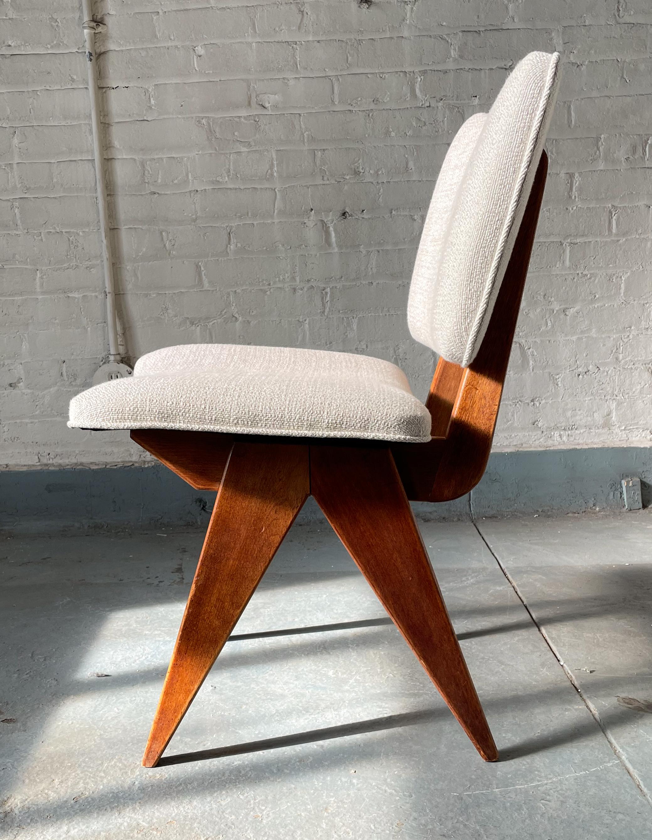 Pair of Early Jens Risom Chairs for His Own Company 2