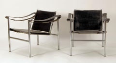 Pair of Early Le Corbusier LC1 Sling Chairs, circa 1950