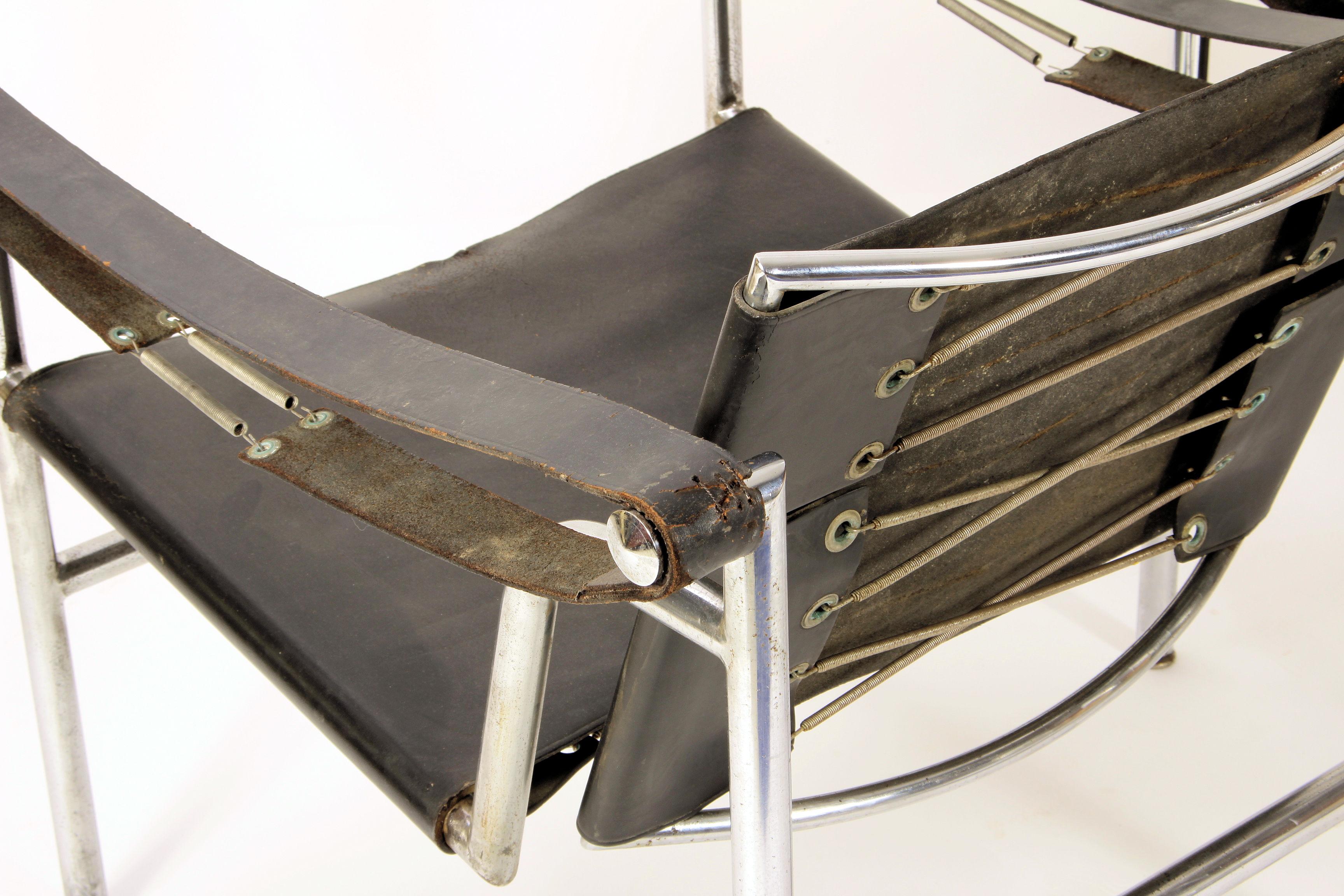 Pair of Early Le Corbusier LC1 Sling Chairs, circa 1950 For Sale 2