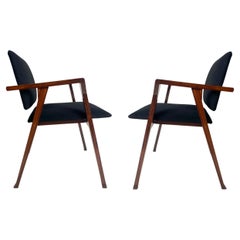 Pair of Early "Luisa" Chairs, Franco Albini for Poggi, Italy, 1953 Early Edition