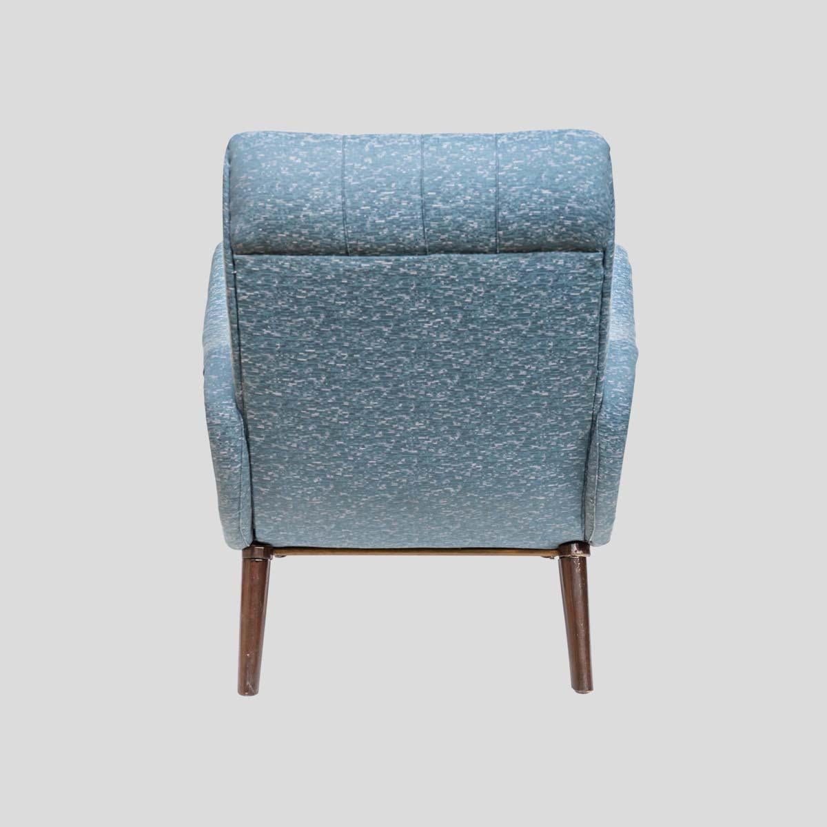 Mid-20th Century Pair of early Marco Zanuso design blue upholstery armchairs For Sale