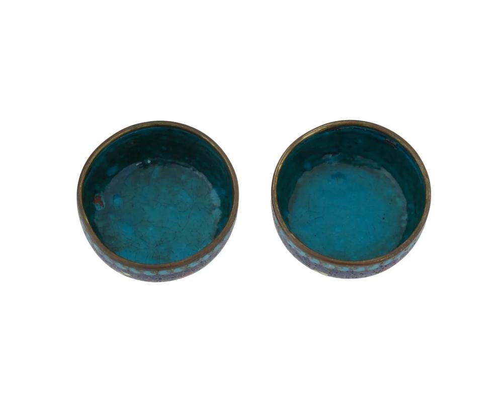 Coppia di vasi a spazzola in cloisonne giapponesi dei primi anni Meiji in vendita 8