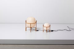 Pair of Early Miguel Milá Cesta and Cestita Lamps for Polinax, Spain, 1960s