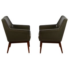 Pair of Early Modernist Armchairs by Vista of California for Stow Davis
