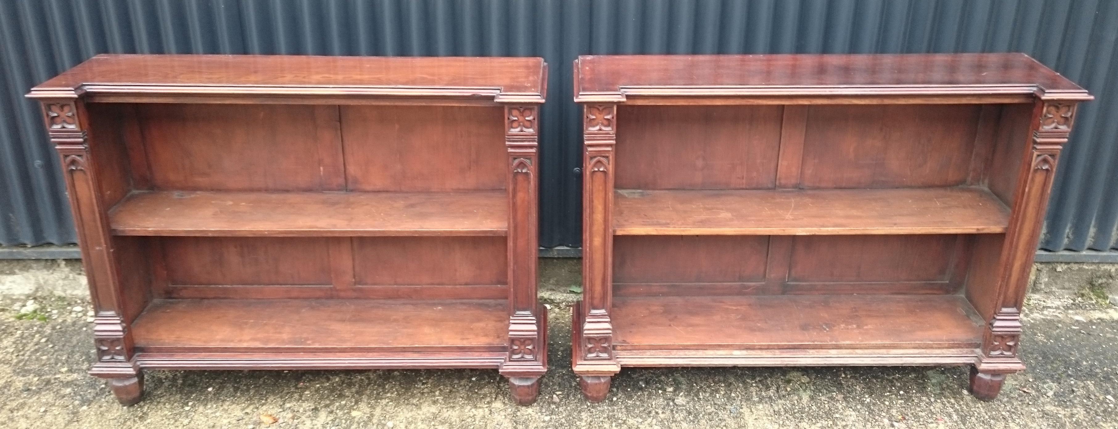 Mahogany Pair of Early 19th Century Bookcases For Sale