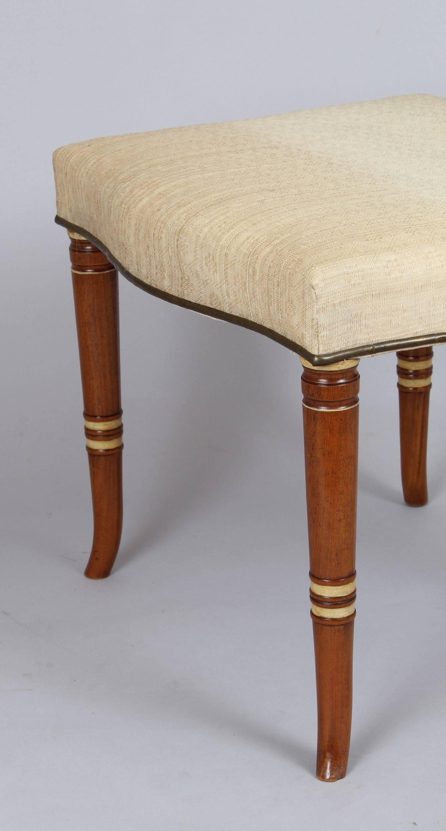 Pair of Early 19th Century Continental Stools In Good Condition For Sale In Cambridge, GB
