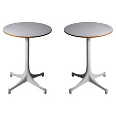 Pair of Early Original George Nelson Herman Miller Swag Leg Tables