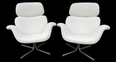 Pair of Early Pierre Paulin Big Tulip, Model 'F545', Chairs for Artifort