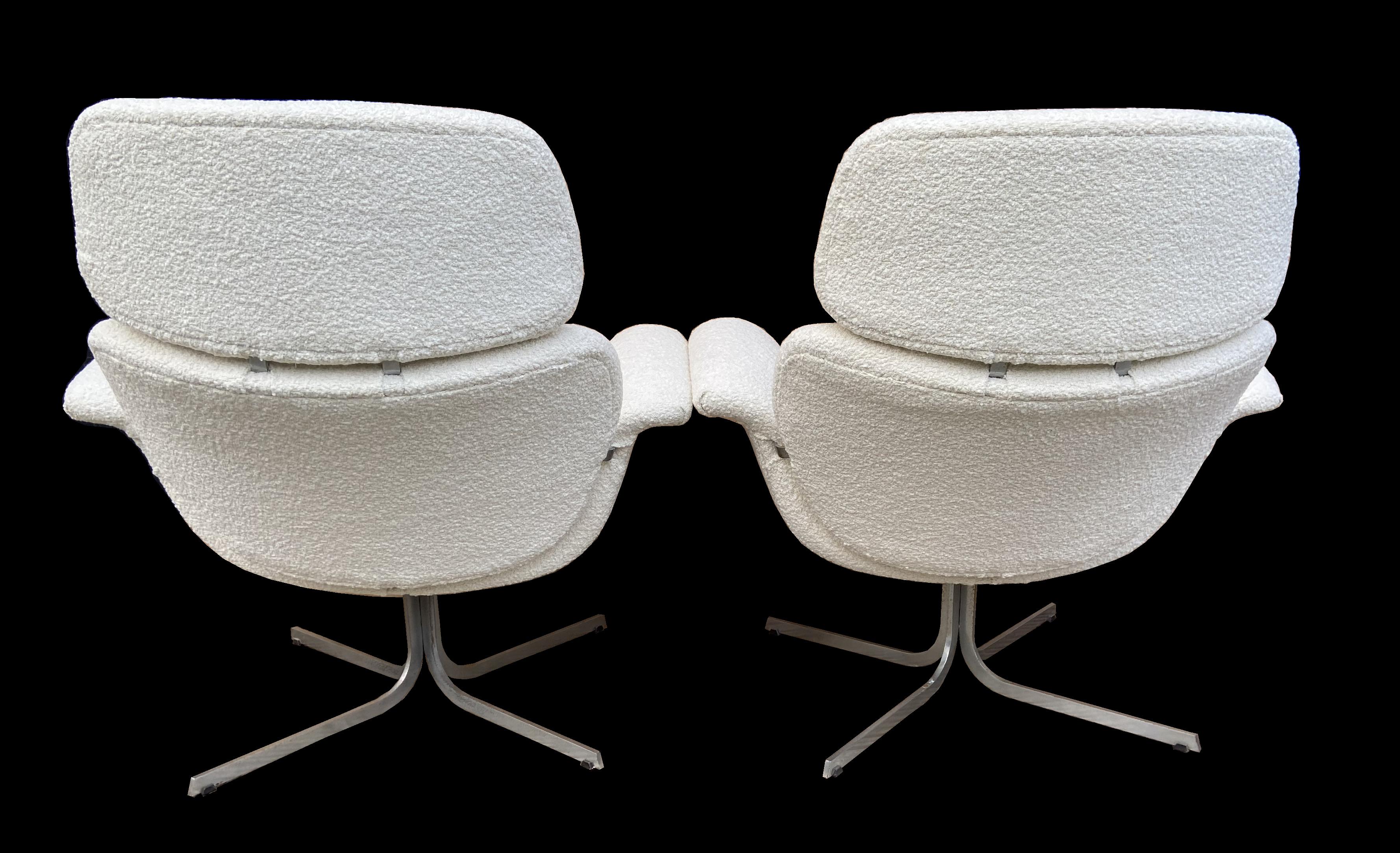 Dutch Pair of Early Pierre Paulin Big Tulip, Model 'F545', Chairs for Artifort For Sale