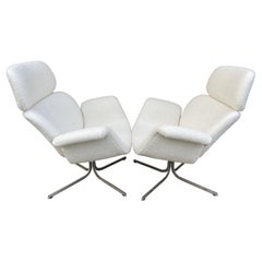 Pair of Early Pierre Paulin Big Tulip, Model 'F545', Chairs for Artifort