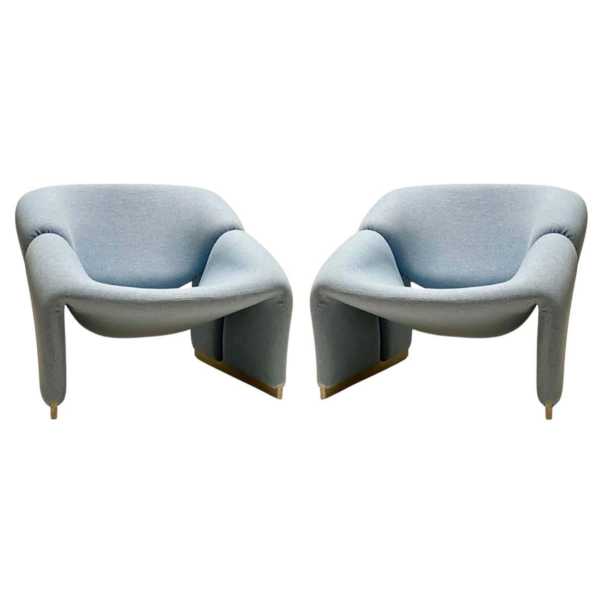 Paire de chaises anciennes Pierre Paulin F598 « Groovy » pour Artifort