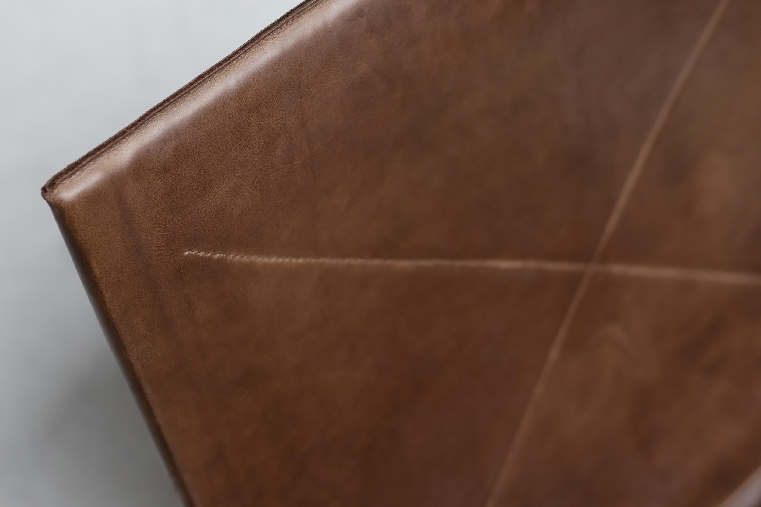 Scandinave moderne Paire de chaises longues PK22 en cuir de Poul Kjærholm pour EKC, années 1970