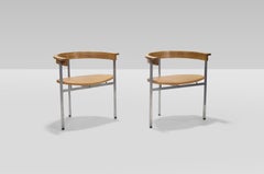 Pair of Early  Poul Kjaerholm PK11 Chairs 1. E. Kold Christensen, Circa 1960s