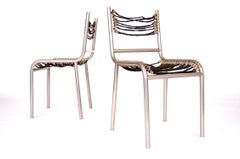 Pair of Early René Herbst Sandows Chairs