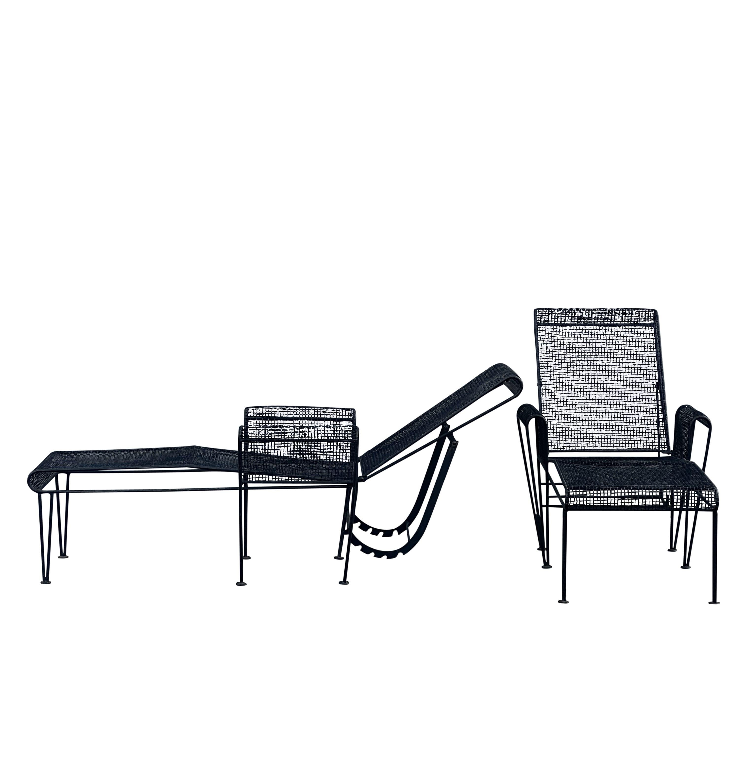 Mid-Century Modern Paire de chaises longues Sculptura de Russell Woodard, mi-siècle moderne en vente
