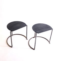 Paar frühe skandinavisch-moderne Aalto-Hocker:: Finnland:: 1932