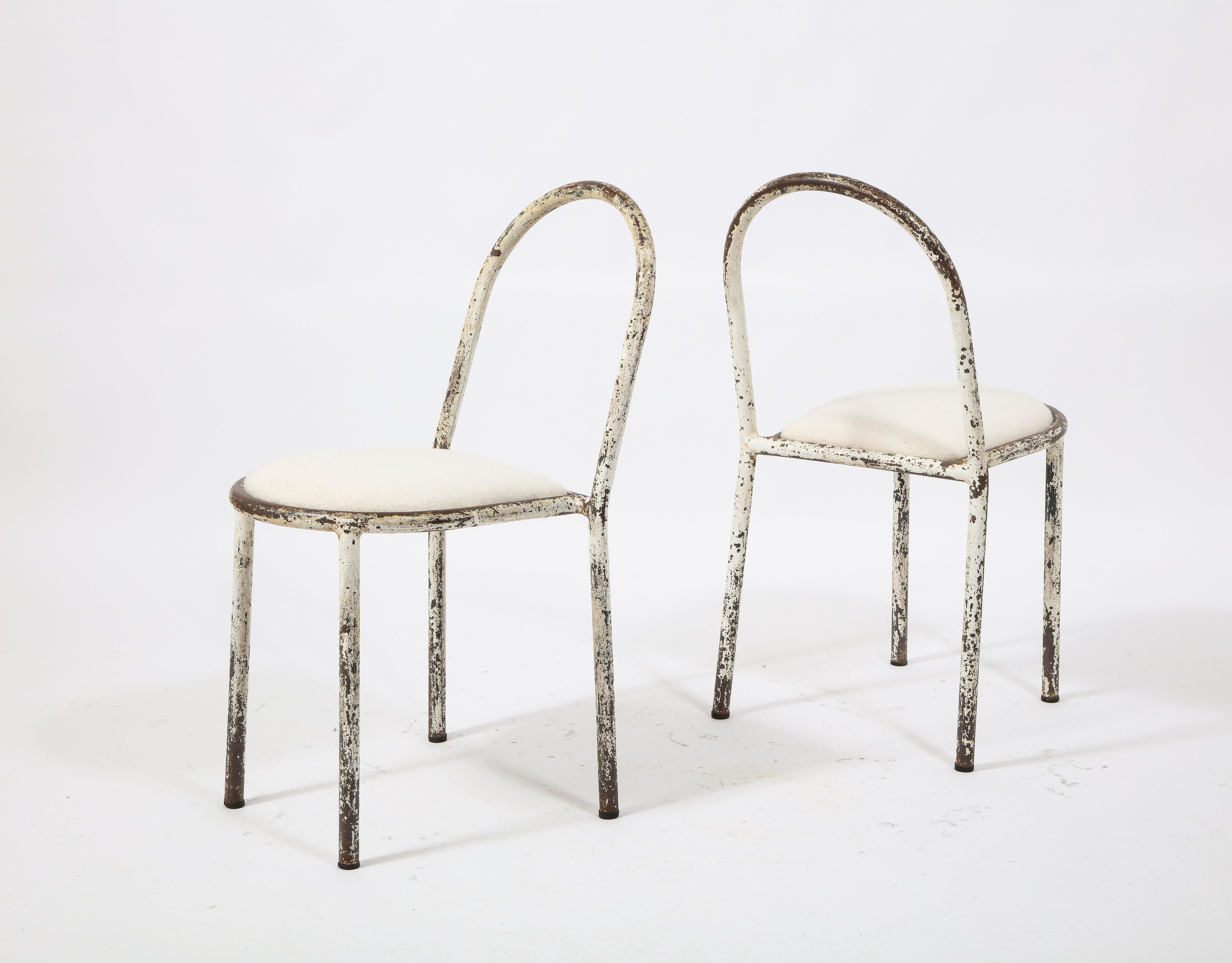 Pair of Early Side Chairs by Robert Mallet Stevens, France 1930's 3