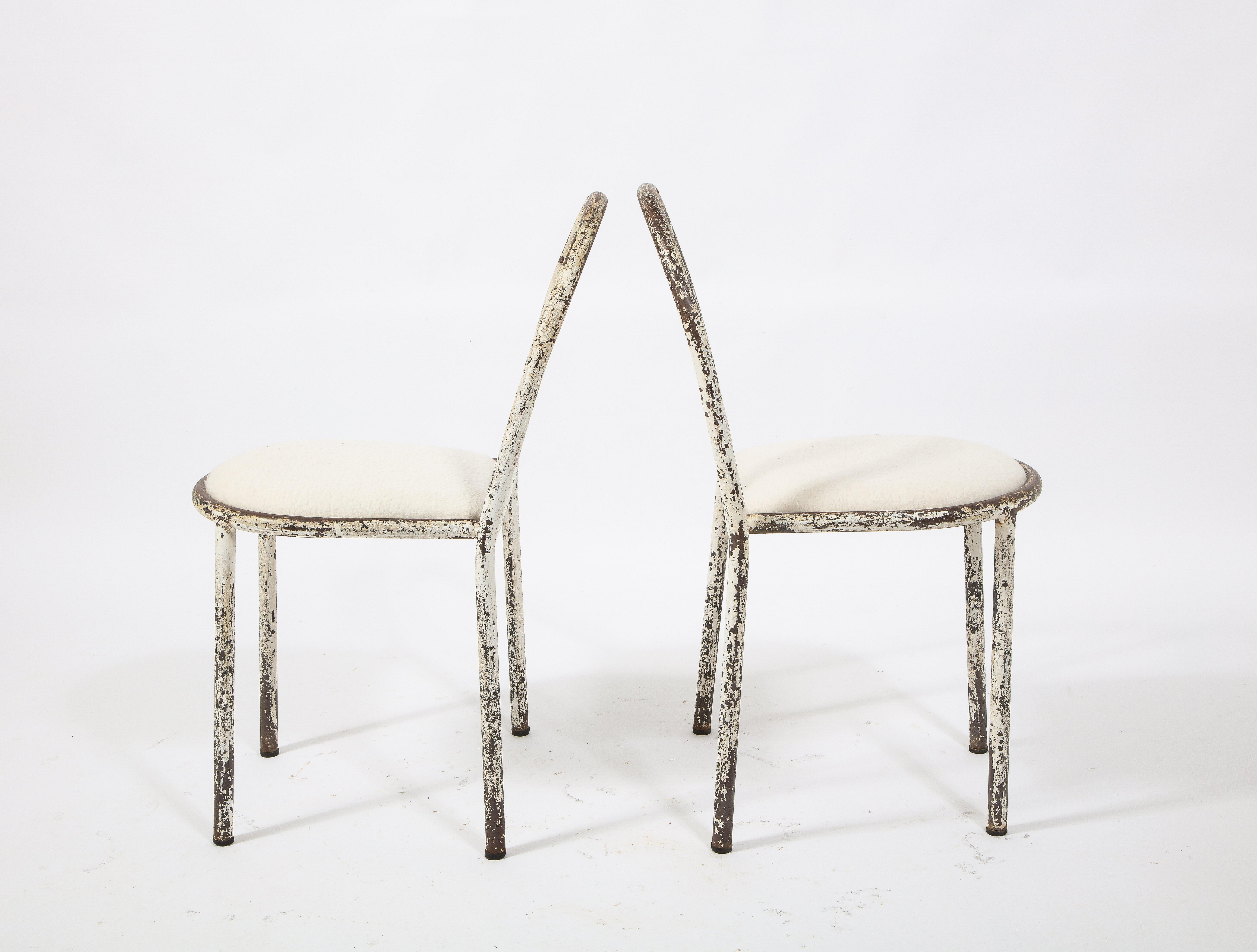 Pair of Early Side Chairs by Robert Mallet Stevens, France 1930's 1