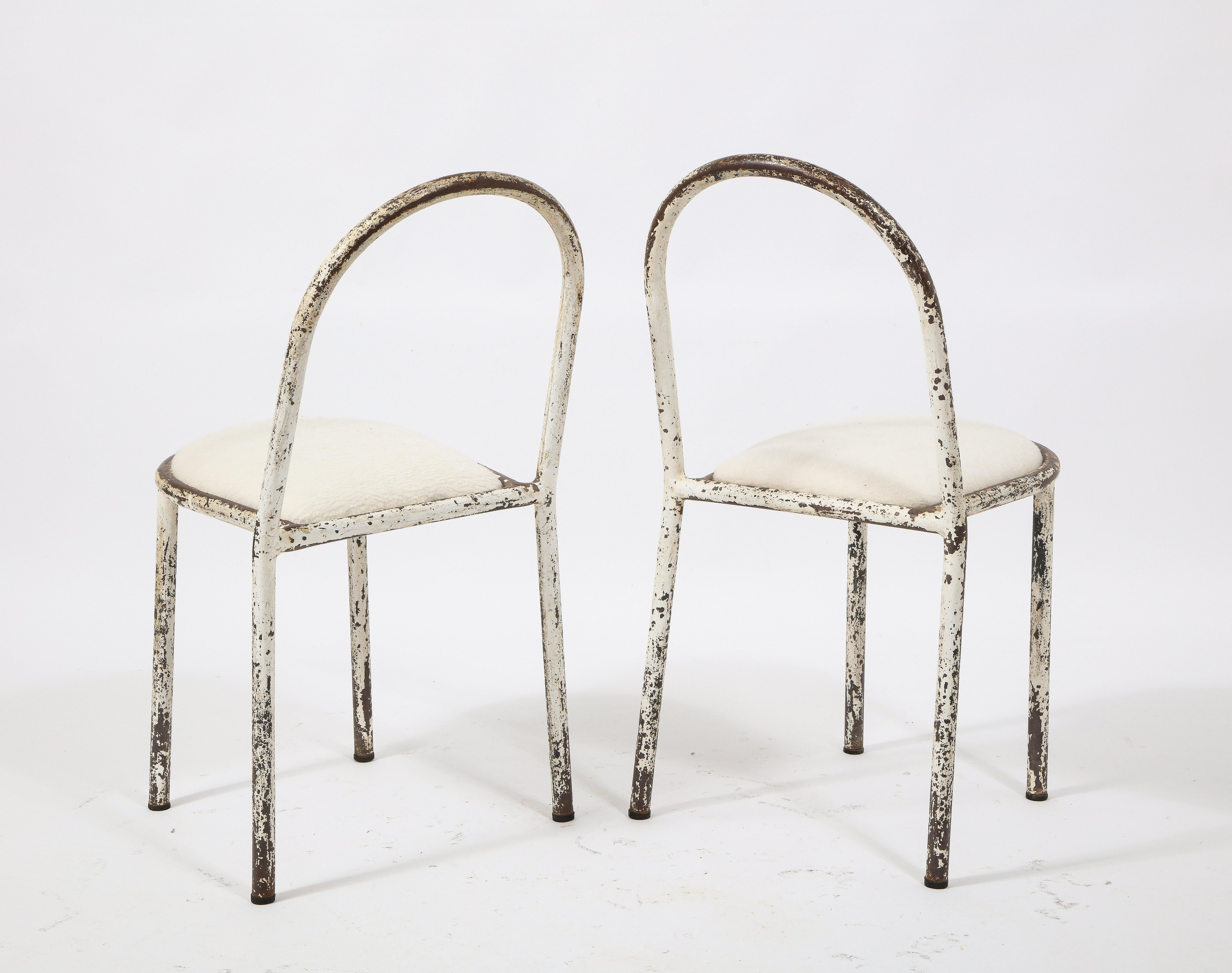Pair of Early Side Chairs by Robert Mallet Stevens, France 1930's 2