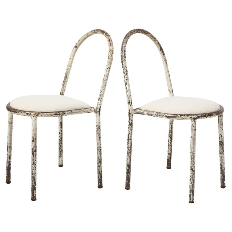 Robert Mallet-Stevens pair of side chairs, 1930s, offered by FERRER