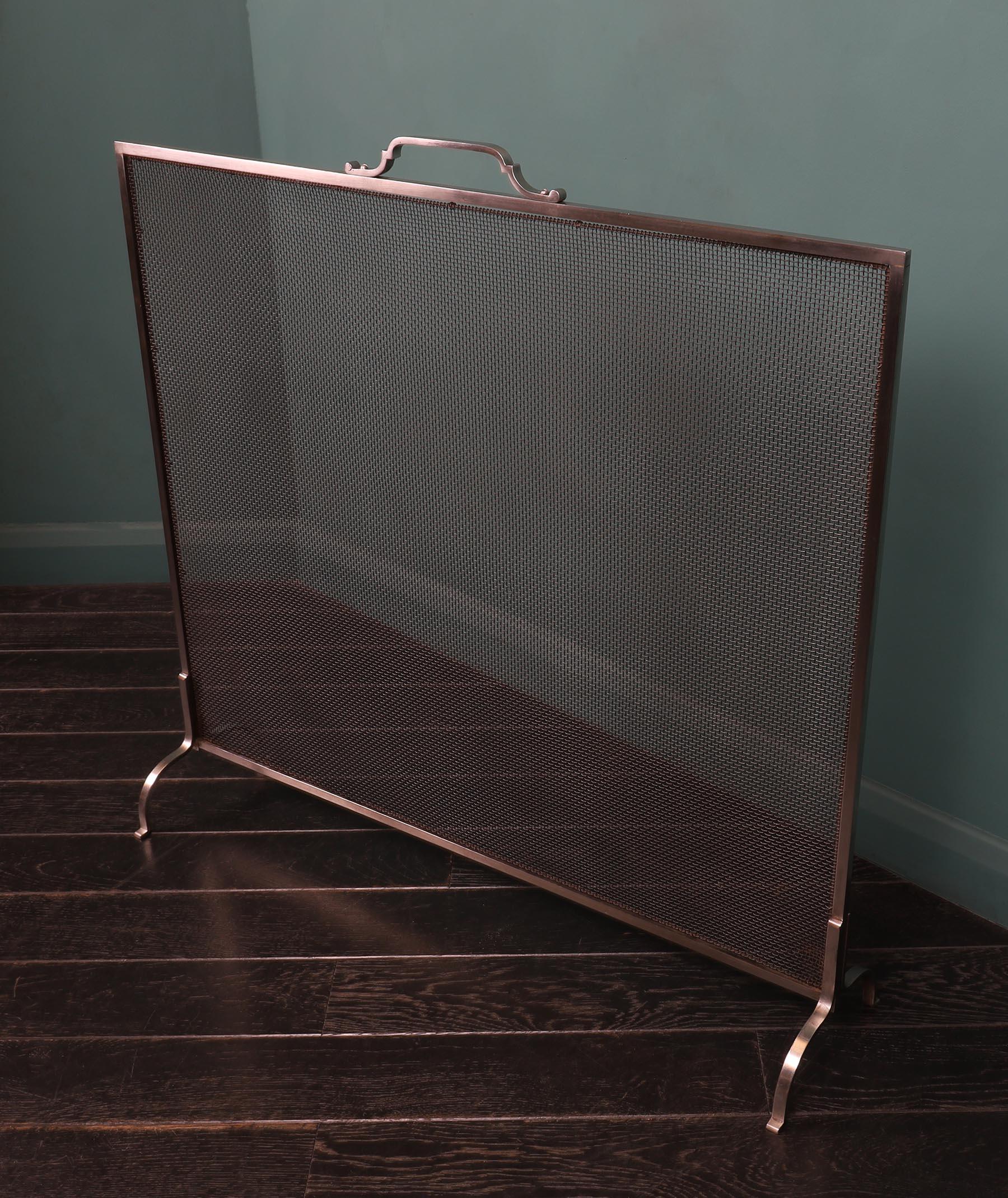 Art Deco Pair of Early Twentieth Century Polished Stainless Steel Fire Screens