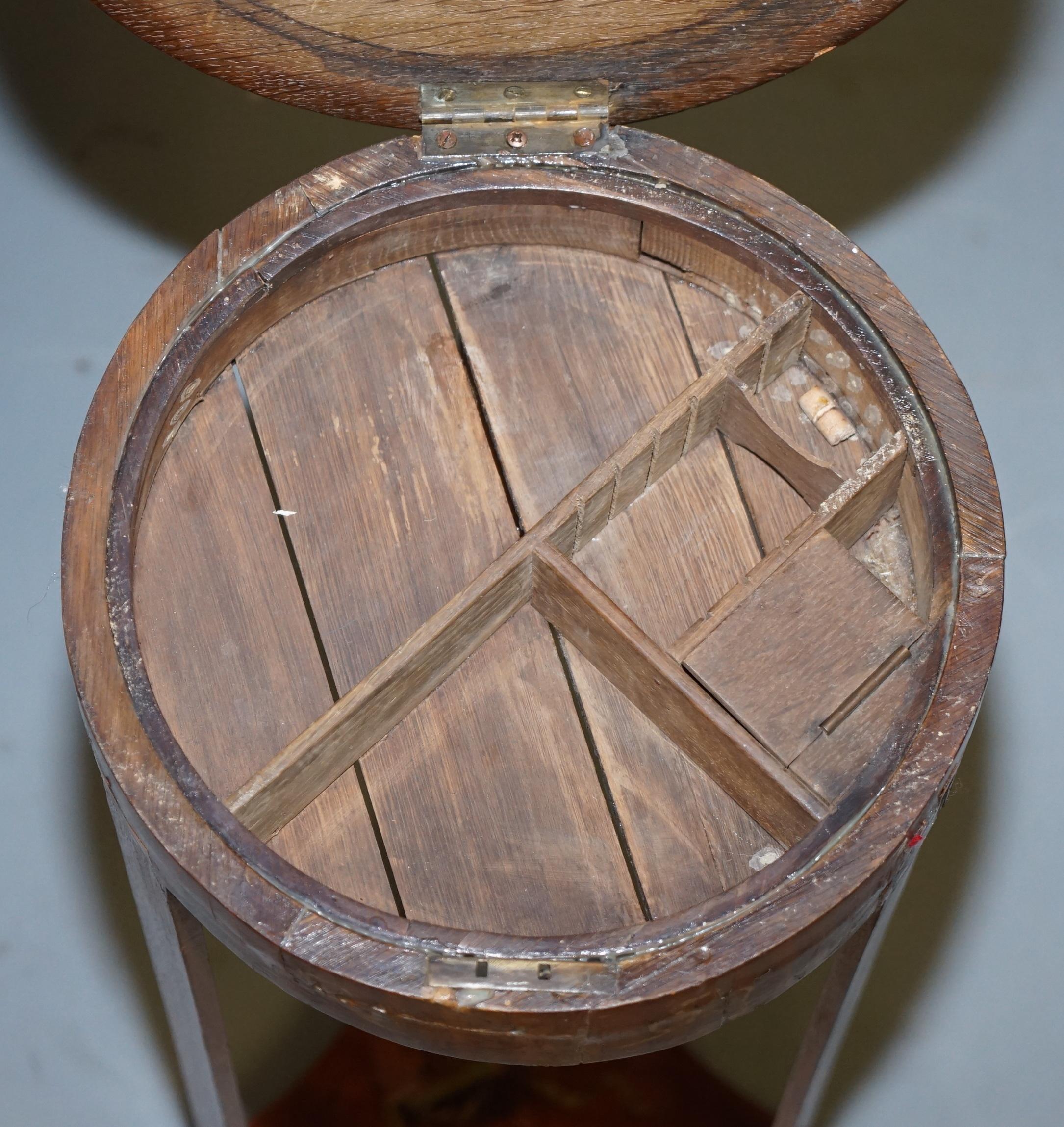 Pair of Early Victorian Sheraton Revival Side Tables with Internal Storage 1