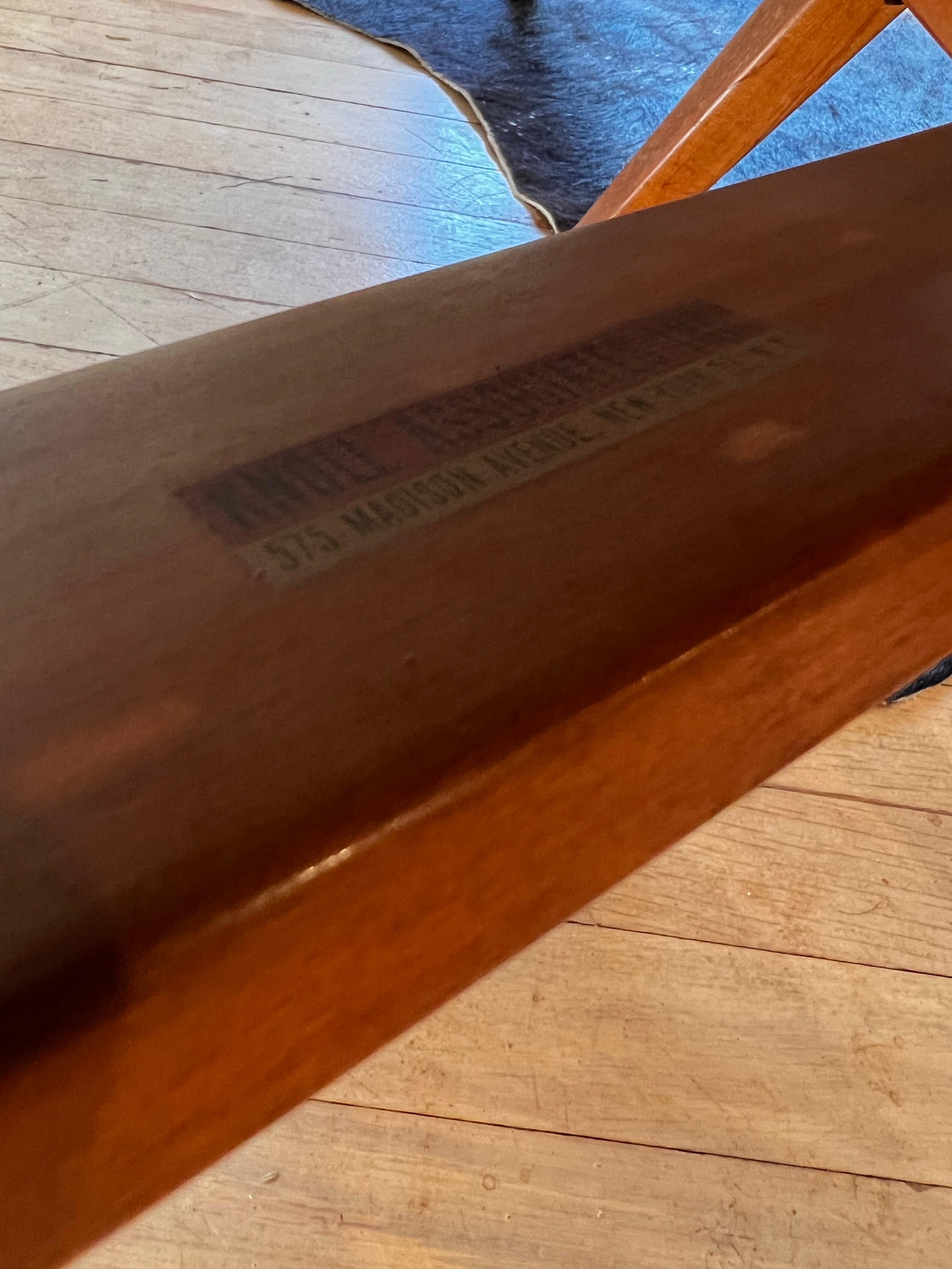 Paar frühgewebte Leder-Loungesessel von Jens Risom für Knoll im Angebot 6