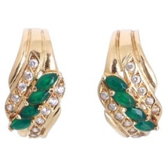 Pair of earrings in 19.2K Gold