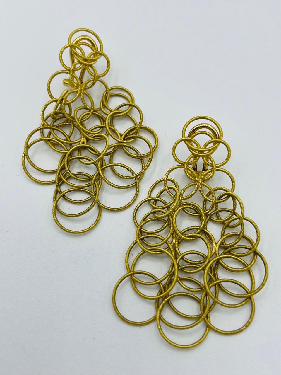 Pair of Earrings Signed Buccellati in 18 Carat Yellow Gold For Sale 9