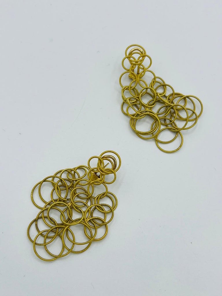Pair of Earrings Signed Buccellati in 18 Carat Yellow Gold For Sale 10