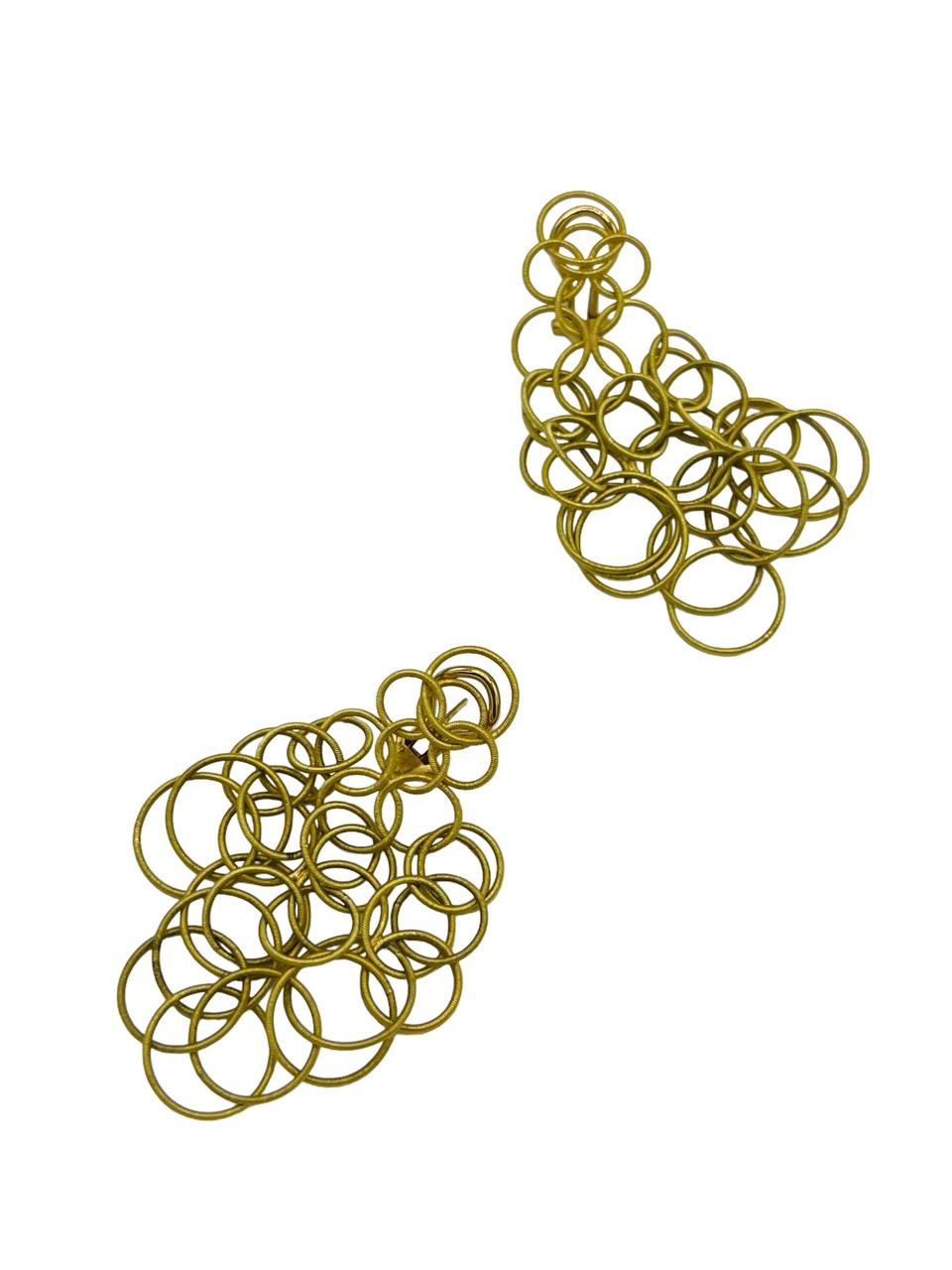 Pair of Earrings Signed Buccellati in 18 Carat Yellow Gold For Sale 1