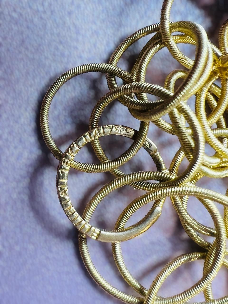 Pair of Earrings Signed Buccellati in 18 Carat Yellow Gold For Sale 5