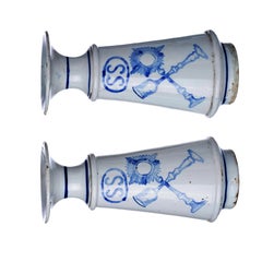 Pair of Earthenware Jugs, 18th Century, Italy.