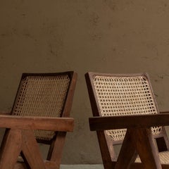 Pareja de butacas de Pierre Jeanneret, India, años 60