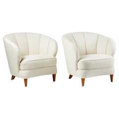 Pair of Easy Chairs Attributed to Carl-Johan Boman, Finland, 1950s
