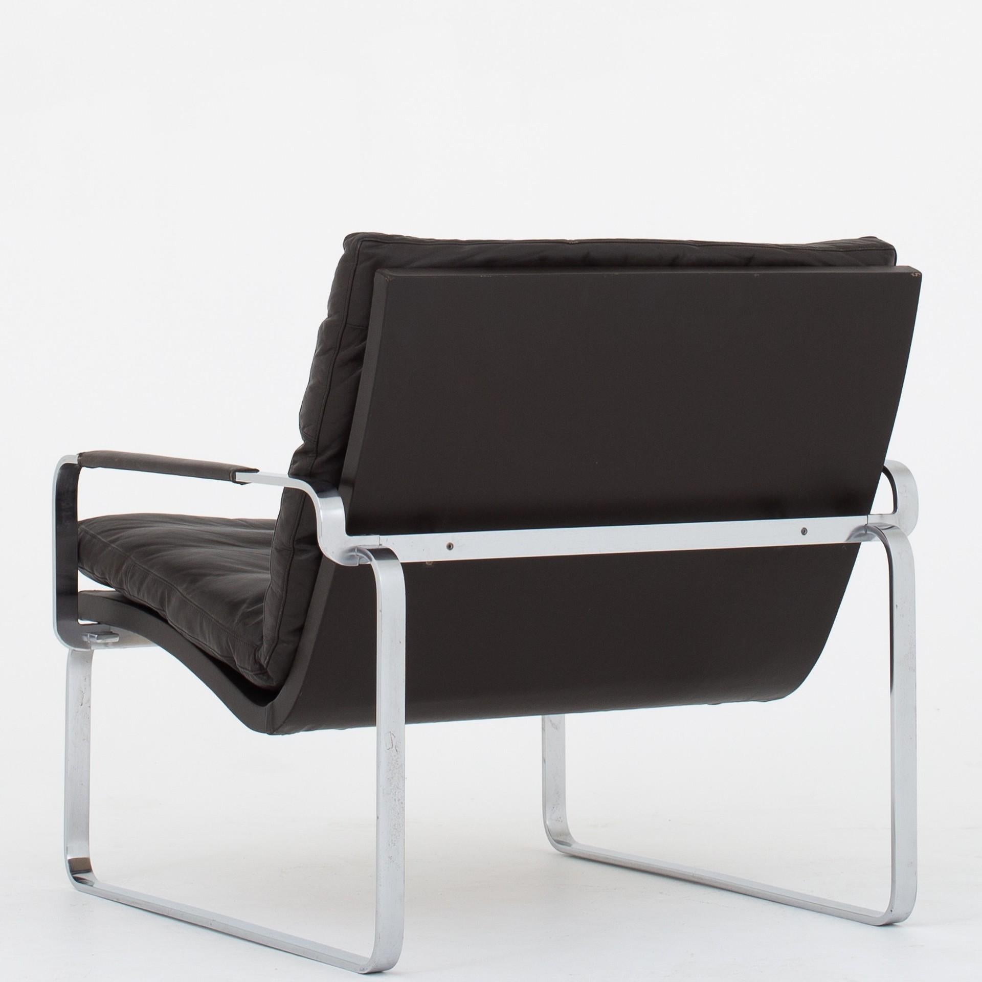 Scandinavian Modern Pair of Easy Chairs BO91 by Ole Lund & Jørgen Larsen