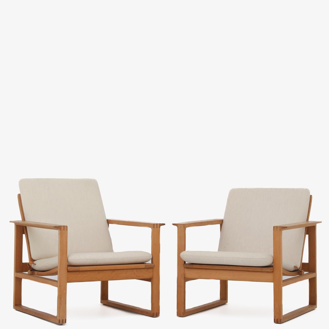 Pair of Easy Chairs by Børge Mogensen 3