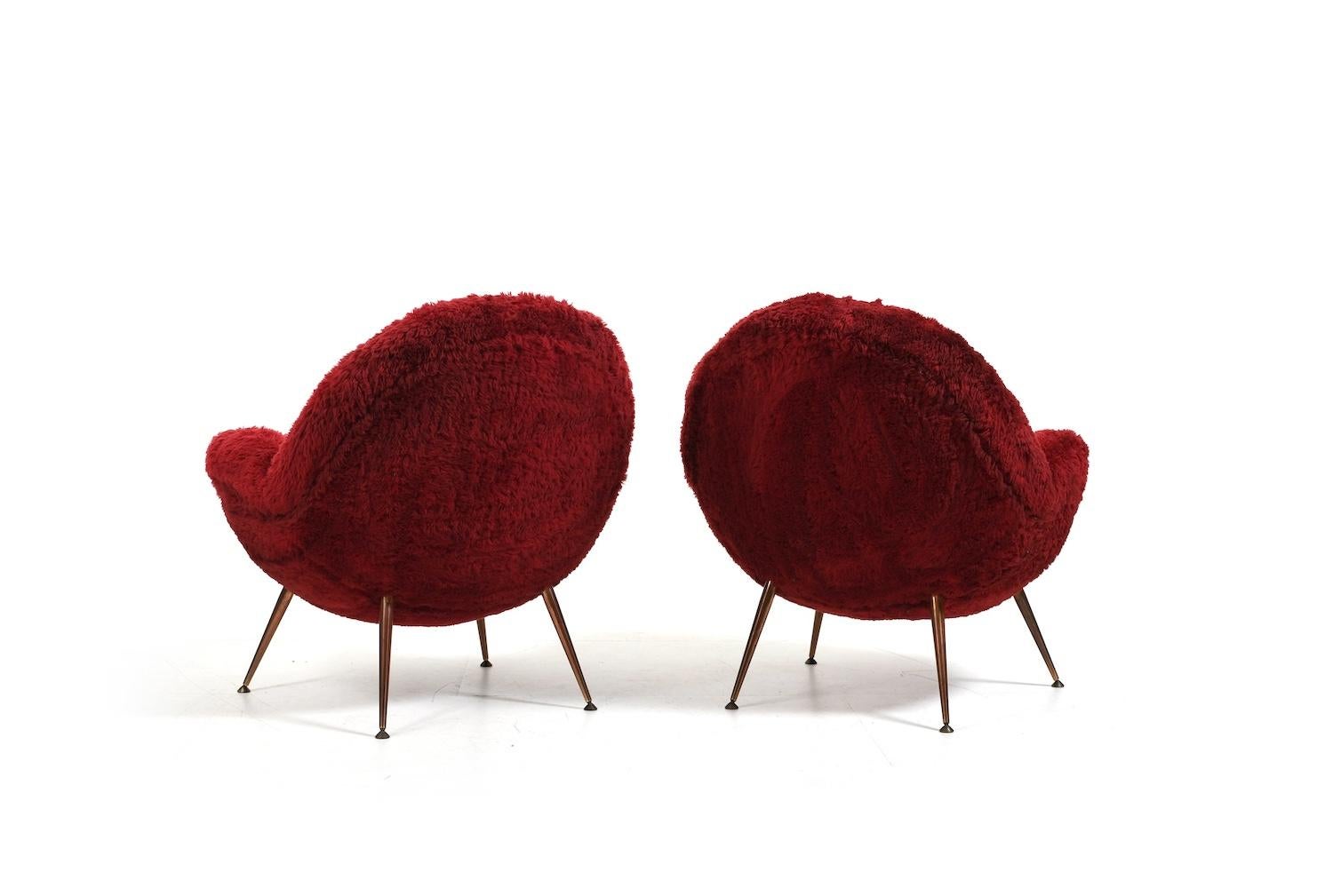 Allemand Paire de fauteuils de Fritz Neth pour Correcta 1955/début du modèle en vente