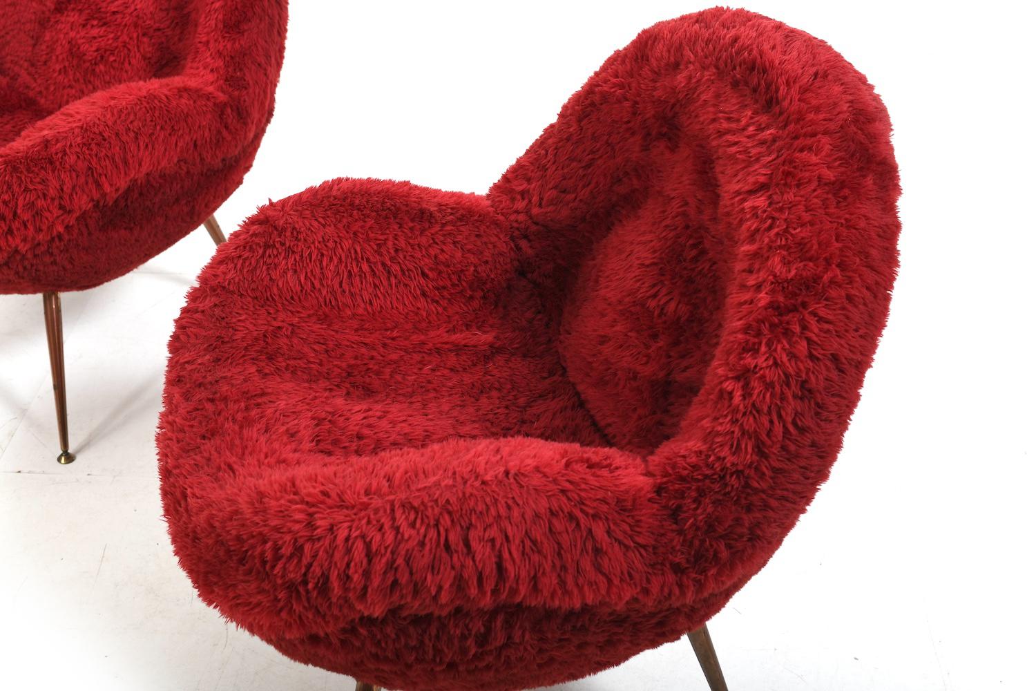 Paire de fauteuils de Fritz Neth pour Correcta 1955/début du modèle Bon état - En vente à Handewitt, DE