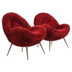 Pair of Easy Chairs by Fritz Neth for Correcta 1955 / Early Model