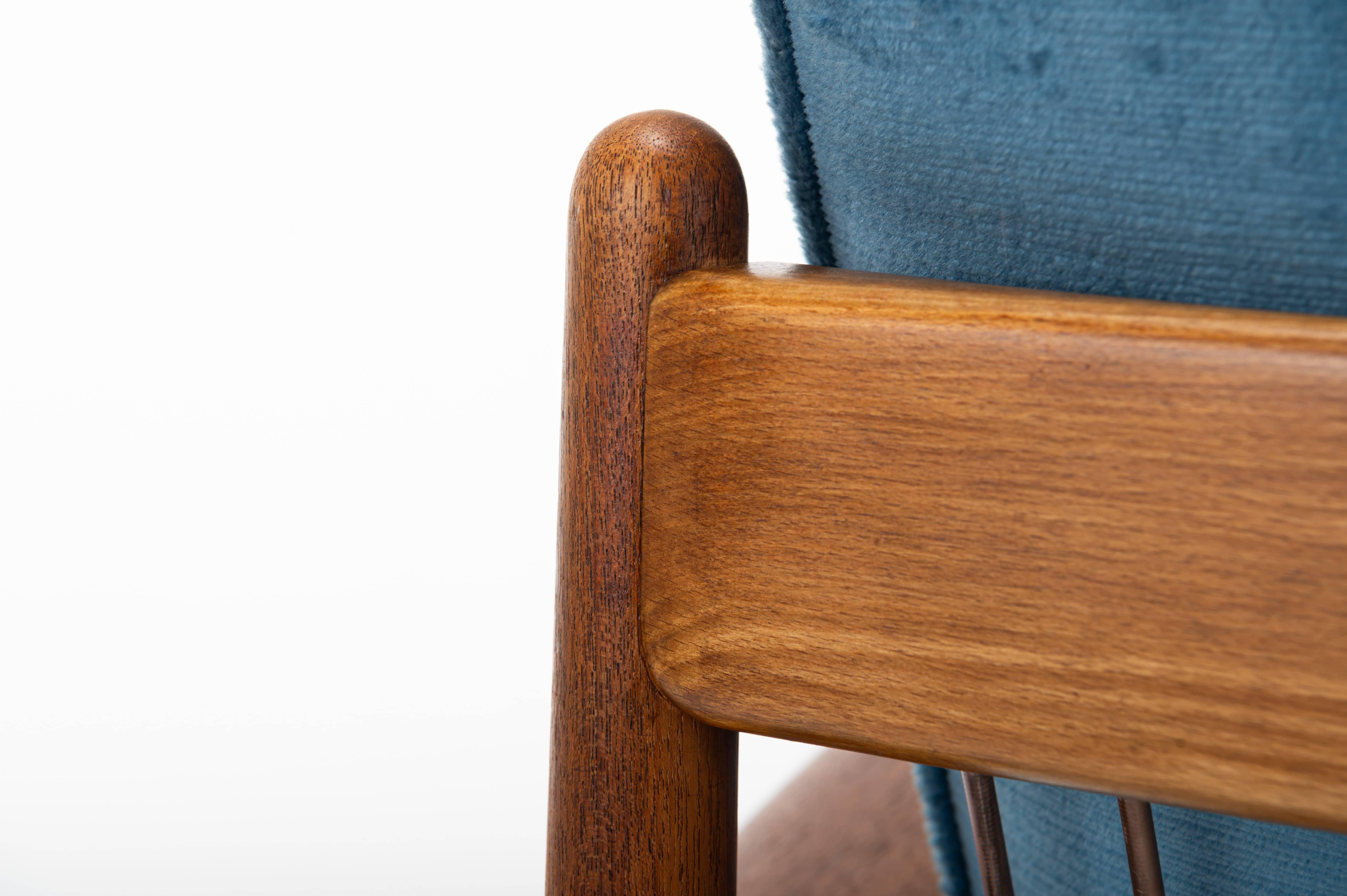 Pair of easy chairs by Grete Jalk for France & Daverkosen, Denmark 1962 For Sale 6