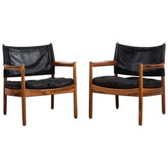 Pair of Easy Chairs by Gunnar Myrstrand