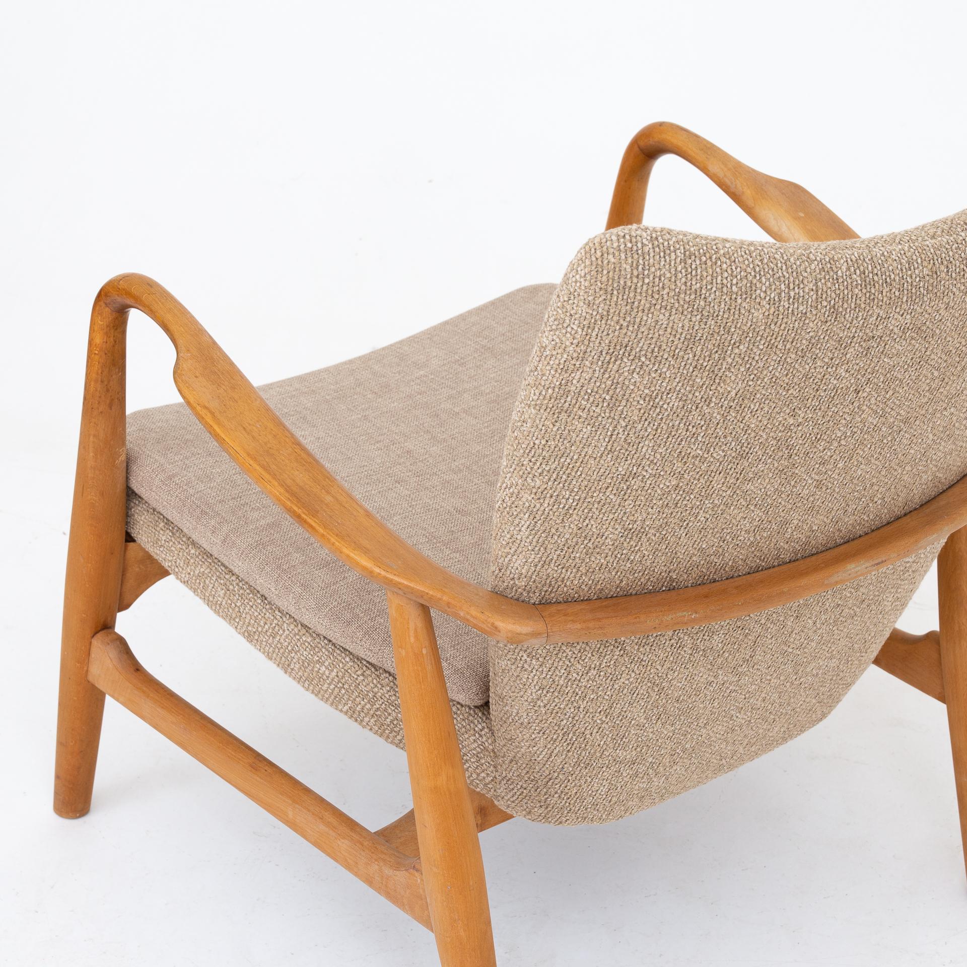 Beech Pair of Easy Chairs by Ib Madsen & Acton Shubell