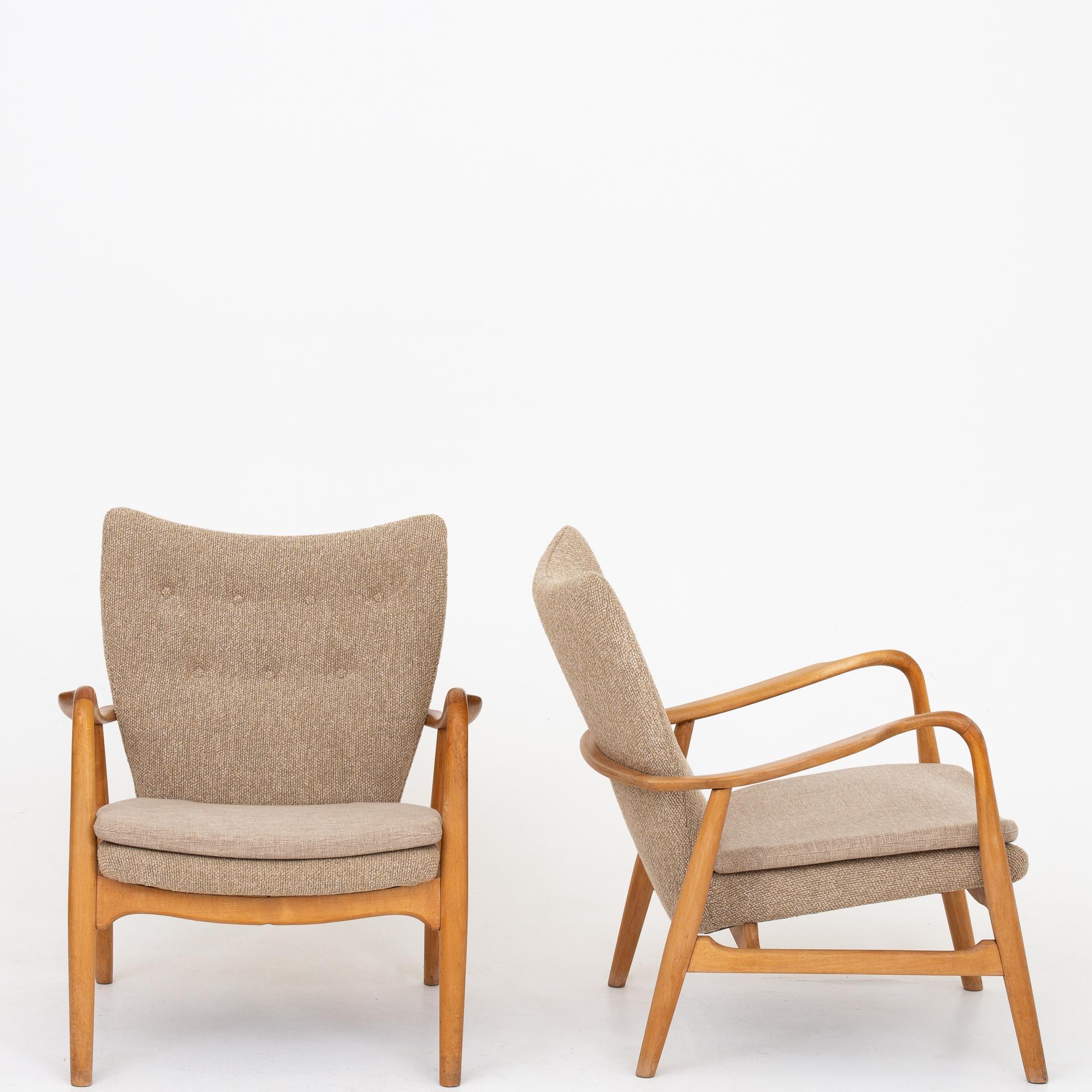 Pair of Easy Chairs by Ib Madsen & Acton Shubell 1