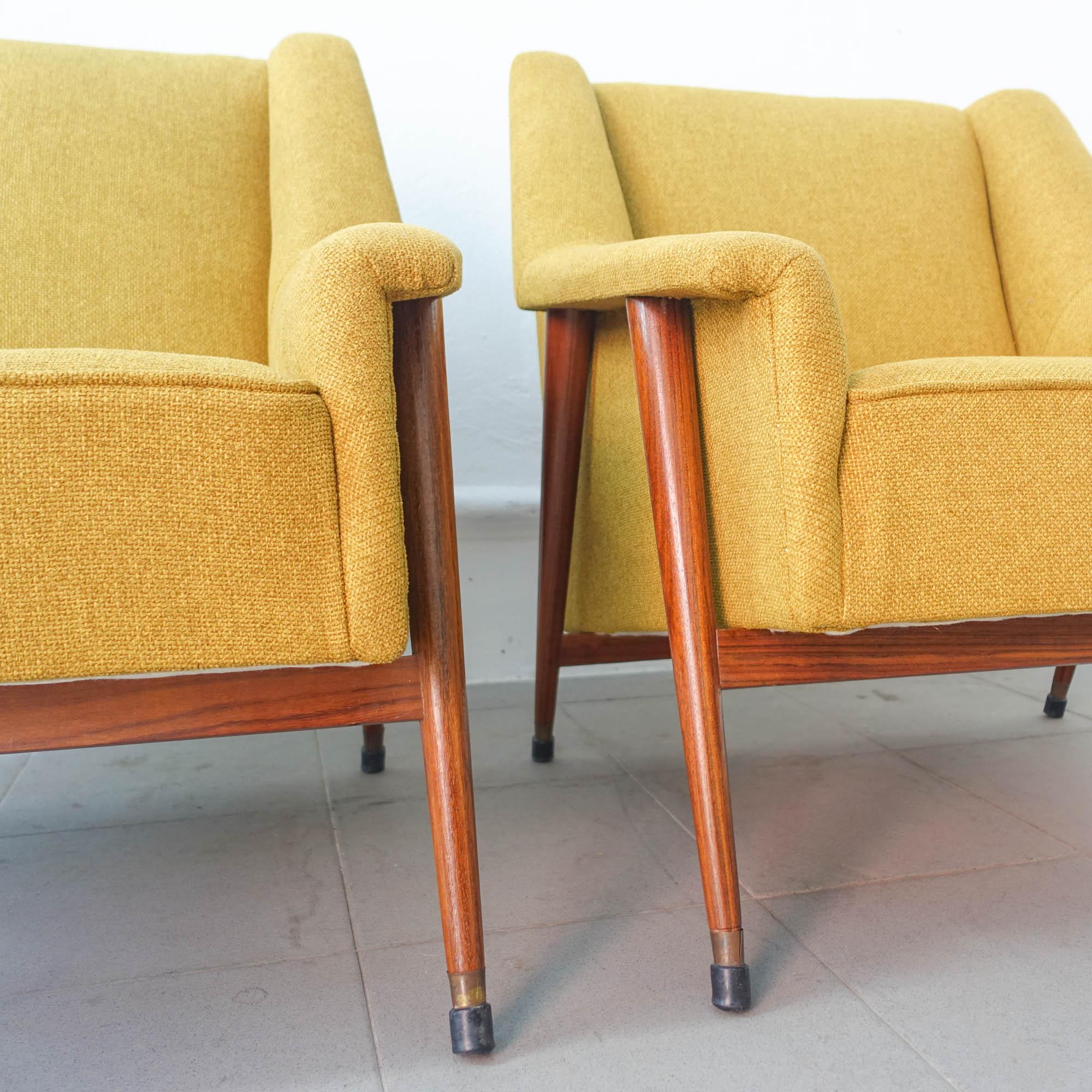 Pair of Easy Chairs, by José Espinho for Olaio, 1959 For Sale 8