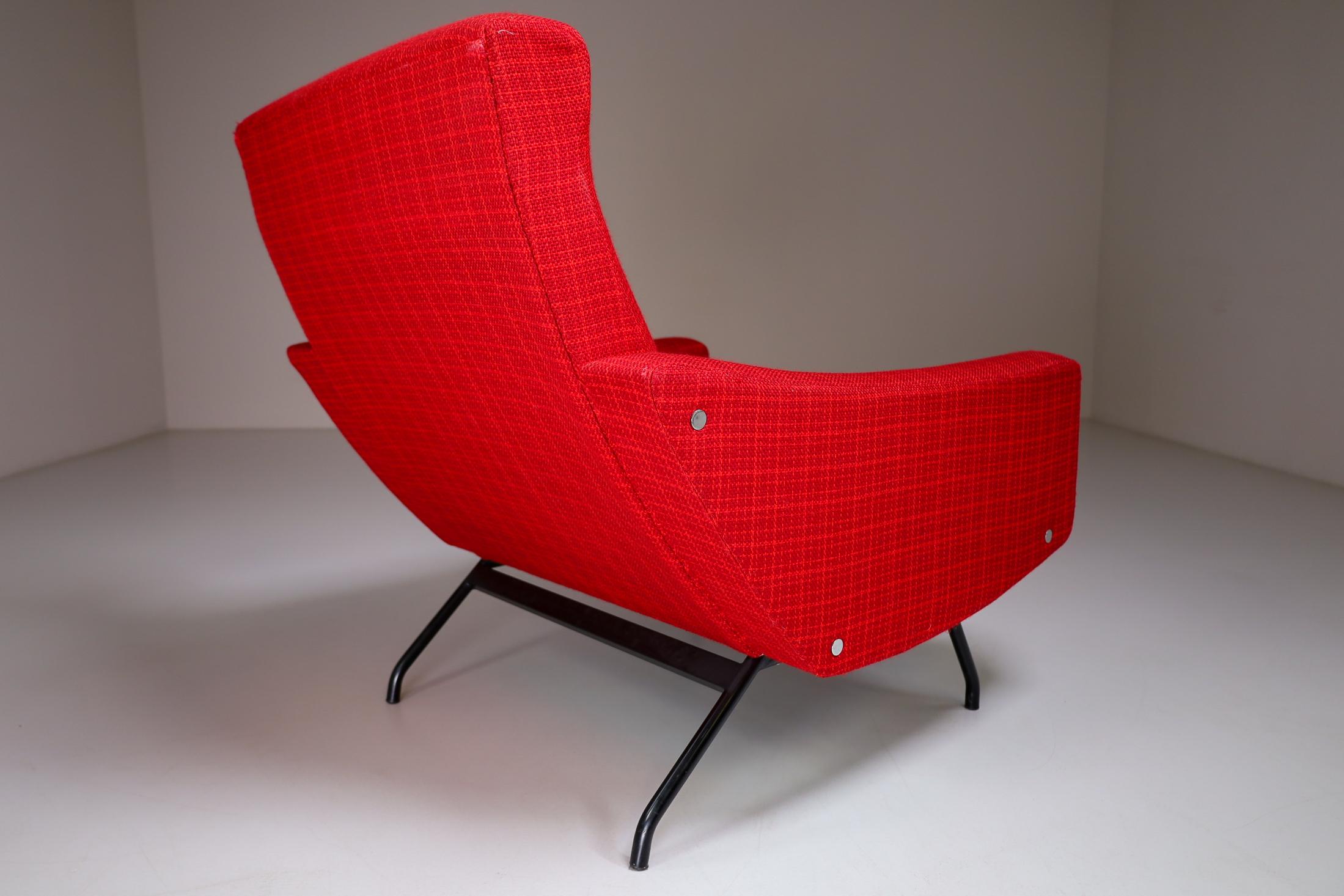 Pair of Easy Chairs by Joseph-André Motte, France, 1950s In Good Condition In Almelo, NL